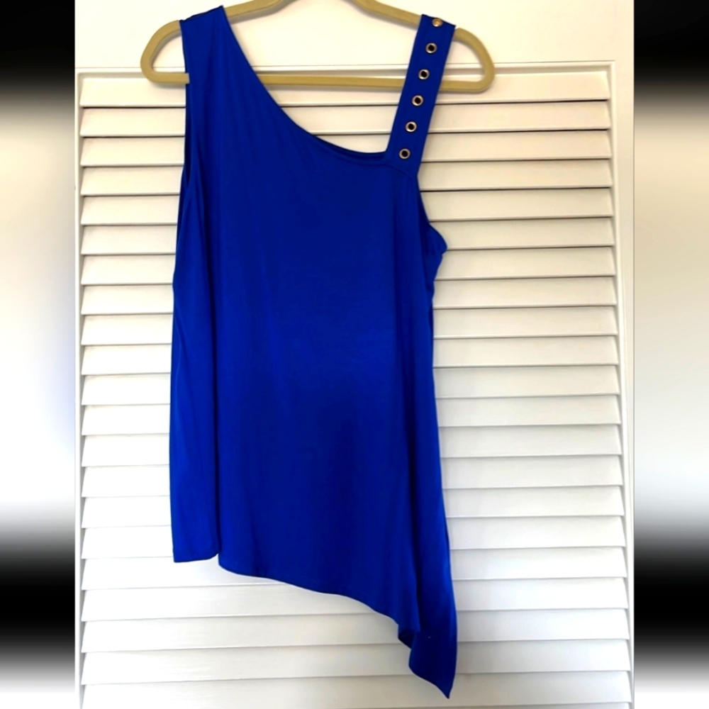 Beautiful Cable and Gauge blue top XL